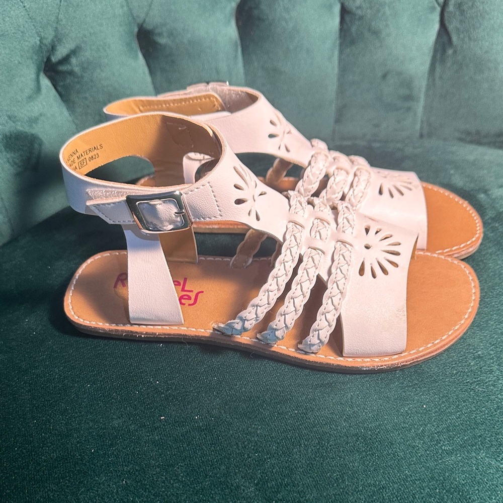 Rachel Shoes Light Pink Braided Sandals
